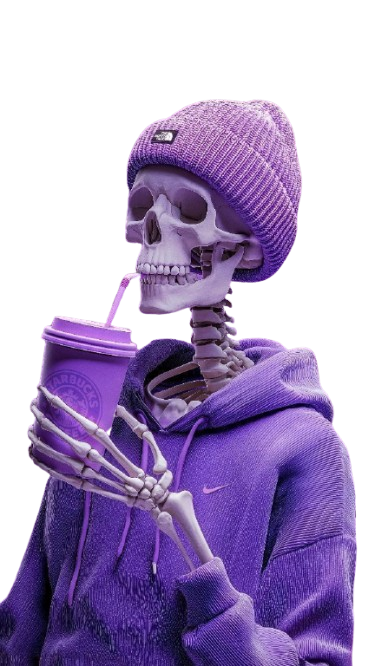 Purple Skeleton